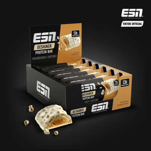 ESN Designer Bar Proteinriegel - Unser beliebtester Proteinriegel – ohne Zuckerzusatz, proteinreich, Low Carb Snack für Muskelaufbau & Diät - Image 6