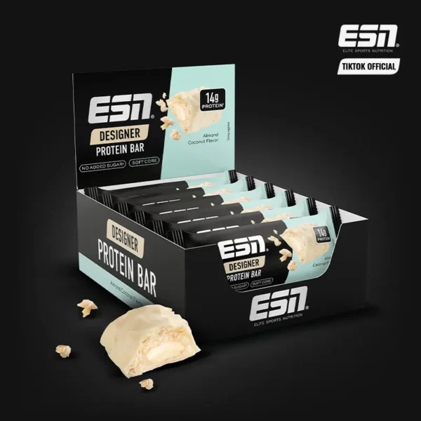 ESN Designer Bar Proteinriegel - Unser beliebtester Proteinriegel – ohne Zuckerzusatz, proteinreich, Low Carb Snack für Muskelaufbau & Diät - Image 4